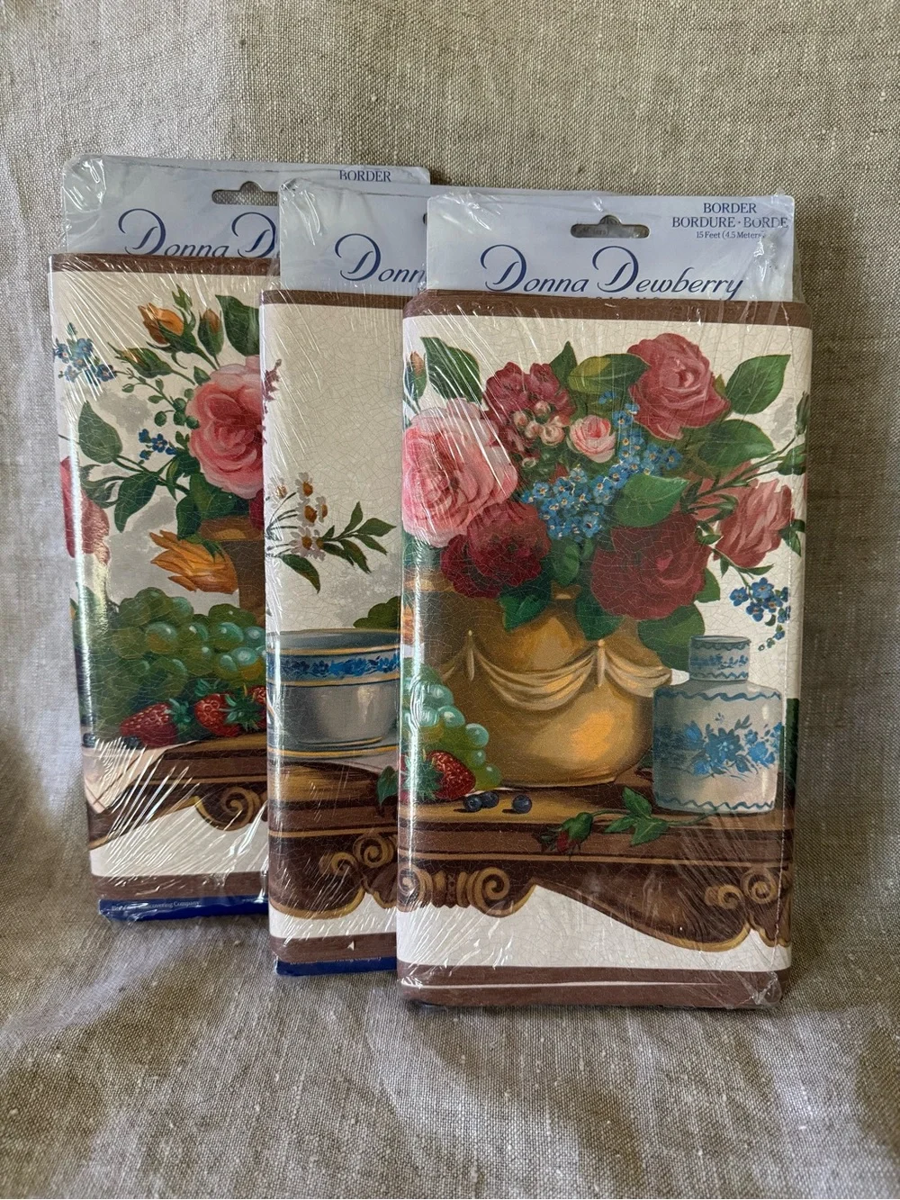 wallpaper border Victorian Floral Donna Dewberry 15 yards